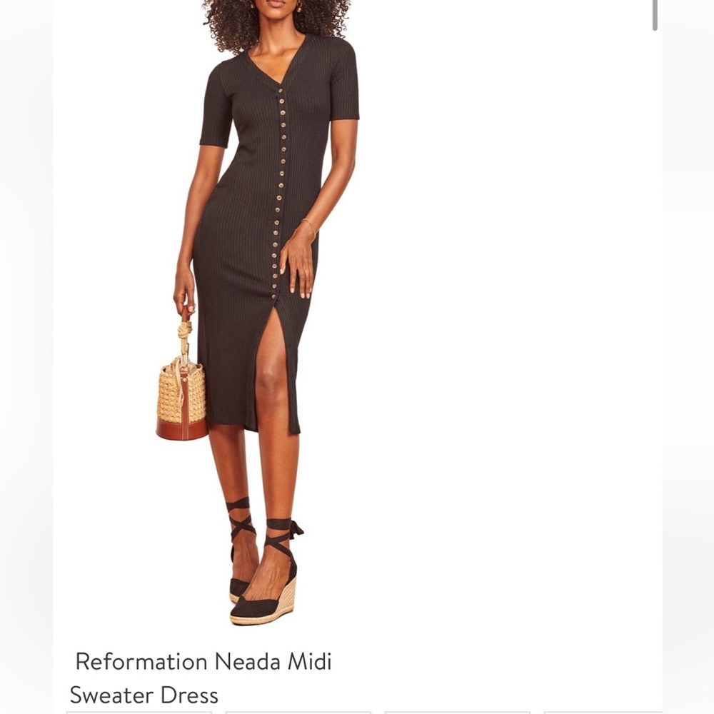 Reformation Neada Midi Sweater Dress